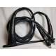 Trapeze |  Swinging Trapeze Bar | Black Ropes | 3m | Black Leather Protectors | 3 or 6 lbs  Weights