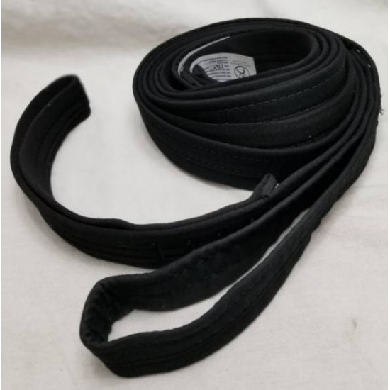 Aerial Straps | STUDIO Cotton Covered | Black | Custom Length