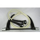 Trapeze |  Swinging Trapeze Bar |  Ecru Ropes | 3m | Leather Protectors| 3 or 6 lbs  Weights