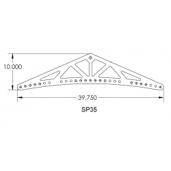 Spreader Plate | Coat hanger Stunt | 40"-97cm
