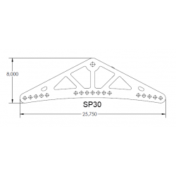 Spreader Plate | Coat hanger Stunt | 24"-61cm