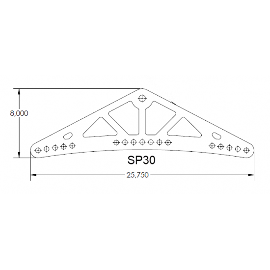 Spreader Plate | Coat hanger Stunt | 24"-61cm