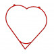 Aerial Ring | Aerial Heart Hoop | RED | Solid