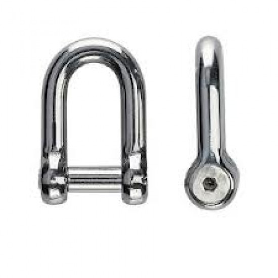 Shackle | 5/16''-8m | Stainless | Non Snatch Flush Pin